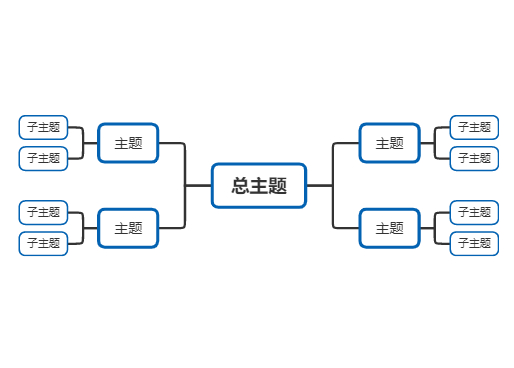 简约蓝色商务主题