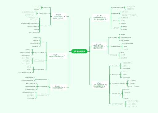 九年级历史下册大纲