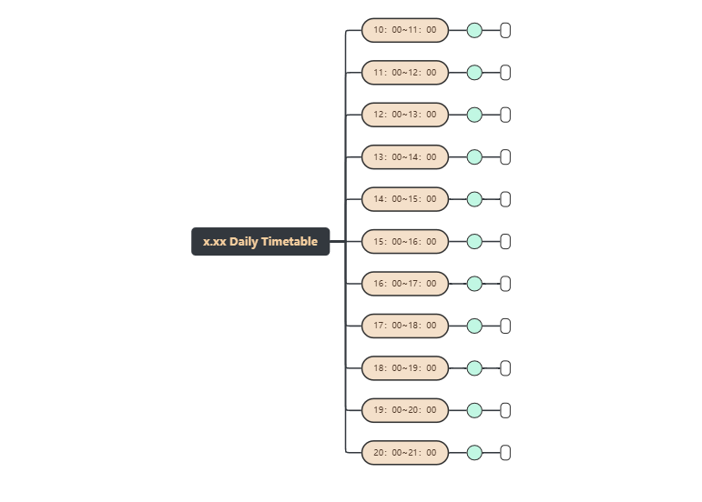 Daily Timetable 模板/每日计划check